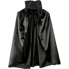 MiraLive Siyah Renk Yakalı Halloween Pelerini 90 cm (K95)