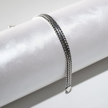 Silvalli 4n Çavuş Tilki Kuyruğu Gümüş Bileklik