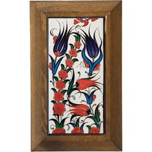 Ovebu Ahşap Çerçeveli Dekoratif Seramik Tablo, SRMK-2025304