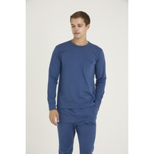 Kly O Yaka Kol Paça Ribanalı  Erkek Pijama Takım 6013