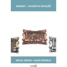 Letsii Istanbul Yöresel Ayasofya Magnet Şık Metal 1 Adet