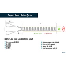 SPC2025-36B Çelik Kablo / Hortum Çorabı