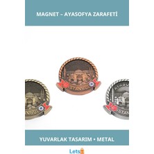 Letsii Ayasofya Desenli Şık Metal Istanbul Yöresel Magnet