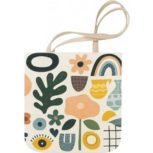 Ovebu Desenli Kumaş Heybe Çanta, DSNL-6241