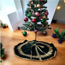 Moda Nur,çift Taraflı Kullanım ,yeşil ve Bordo Ağaç Halısı, Örtüsü,yeşil ve Bordo Renk,peluş, 72 cm