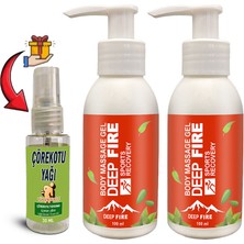Deepfire 2 Adet Ağrısız Teskin Masaj Jeli 100 ml + Çörek Otu Yağı 30 ml