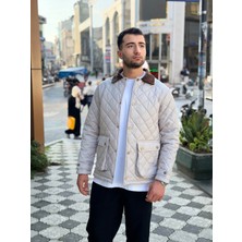 Rocqerx X-2033 Yaka Garni Detaylı Astarlı Kapitone Mont