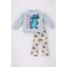 STANDART Kız Bebek Disney Lilo & Stitch Sweatshirt Tayt 2'li Takım B5214A5BE343Y