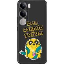 Nurdic Vivo V40 Lite Kılıf Desenli Cover Silikon Ben Aslında Yoğum