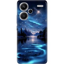Nurdic Xiaomi Redmi Note 13 Pro Plus 5g Kılıf Baskılı Silikon Gece Yarısı