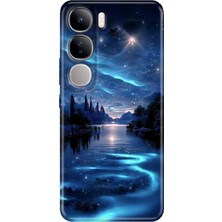 Nurdic Vivo V40 Lite Kılıf Desenli Cover Silikon Gece Yarısı