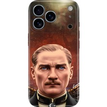 Nurdic iPhone 17 Pro Max Şeffaf Kılıf Tema Art Desenli Baskılı Silikon Asil Atatürk