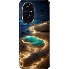 Nurdic Huawei Honor 200-PRO Kılıf Retro Art Desenli Esnek Silikon Golden Beach