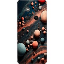 Nurdic Honor X60 Pro 5g Kılıf Retro Trendy Silikon Baskılı Gezegen