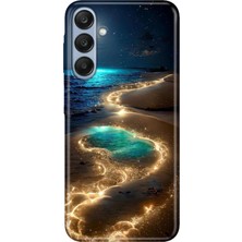 Nurdic Samsung Galaxy S25 Fe Kılıf Retro Art Desenli Esnek Silikon Golden Beach