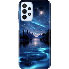 Nurdic Samsung Galaxy A33 5g Uyumlu Kılıf Resimli Desenli Silikon Gece Yarısı
