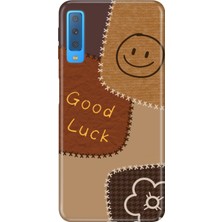 Nurdic Samsung Galaxy A7 2018 Uyumlu Kılıf Resimli Desenli Silikon Good Luck