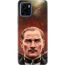Nurdic Vivo Y15S Uyumlu Kılıf Resimli Desenli Silikon Asil Atatürk