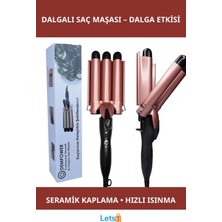 Letsii Seramik Kaplamalı Su Dalgalı Saç Maşası