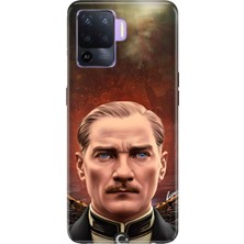 Nurdic Oppo Reno 5 Lite Uyumlu Kılıf Resimli Desenli Silikon Asil Atatürk