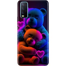 Nurdic Vivo Y11S Y20 Y20S Uyumlu Kılıf Resimli Desenli Silikon Bear Love