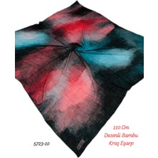5723 110CM Desenli Bambu Kraş Eşarp