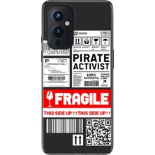 Nurdic Oneplus 9 Kılıf Modern Tasarım Silikon Desenli Fragile