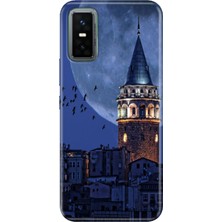 Nurdic Infinix Gt 30 Pro Kılıf Retro Trendy Silikon Baskılı Galata Moon