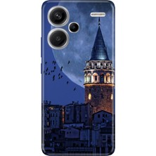 Nurdic Xiaomi Redmi Note 13 Pro Plus 5g Kılıf Baskılı Silikon Galata Moon