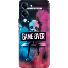 Nurdic Vivo Y04 Kılıf Renkli Silikon Baskılı Tpu Game Over