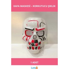 Letsii Renkli Kuru Kafa Maskesi 1 Adet Eğlenceli Parti Aksesuarı