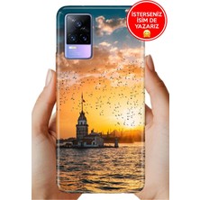 Nurdic Vivo V21E Uyumlu Kılıf Lüks Desenli Silikon Cover Case Gezegen