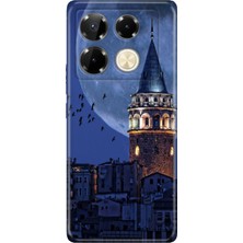 Nurdic Infinix Note 40 Pro 5g Kılıf Infınıx Retro Trendy Silikon Baskılı Galata Moon