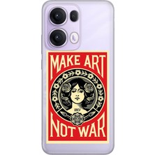 Nurdic Oppo Reno 13 Pro Kılıf Oppo Renkli Silikon Baskılı Tpu Make Art