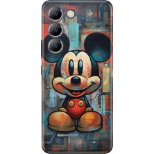 Nurdic Vivo V30 Lite Uyumlu Kılıf Resimli Desenli Silikon Mickey Smile