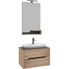 Orka Banyo Galia 80 cm Banyo Dolabı Takımı