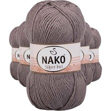 Venüs Shopping 5 Adet Süper İnci El Örgü İpi 100 gr Vizon 2000