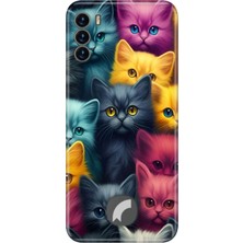 Nurdic Reeder S19 Max Pro S Kılıf Resimli Desenli Silikon Kedicikler