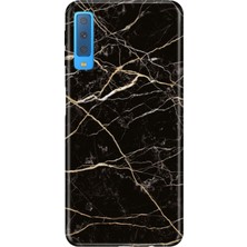 Nurdic Samsung Galaxy A7 2018 Uyumlu Kılıf Resimli Desenli Silikon Tokyo Mermer