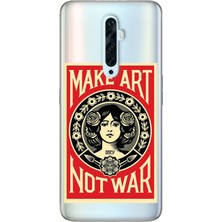 Nurdic Oppo Reno 2z Uyumlu Kılıf Silikon Desenli Resimli Kapak Make Art
