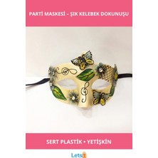 Letsii Yeşil Kelebek Temalı Venedik Parti Maskesi