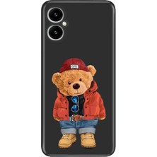 Nurdic Omix X3 Uyumlu Kılıf Silikon Desenli Resimli Kapak Teddy Bear