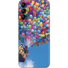 Nurdic Samsung Galaxy A24 Kılıf Silikon Desenli Resimli Uv Kapak Balonlu Ev