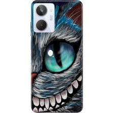 Nurdic Realme 10 4g Kılıf Silikon Desenli Resimli Uv Kapak Arsız Kedi