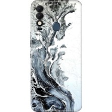 Nurdic Tecno Spark 8t Kılıf Kamera Korumalı Silikon Desenli Resimli Uv Kapak Granit Mermer