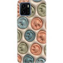 Nurdic Vivo Y15S Uyumlu Kılıf Resimli Desenli Silikon Smiling