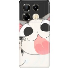 Nurdic Samsung Galaxy A36 6.7" Kılıf Kamera Koruma Silikon Baskılı Fat Cat