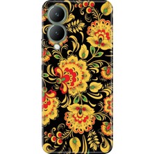 Nurdic Vivo Y17S Uyumlu Kılıf Silikon Desenli Resimli Kapak Khokhloma