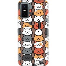 Nurdic Infınıx GT30 Pro Kılıf Renkli Silikon Baskılı Tpu Nankör Kedi