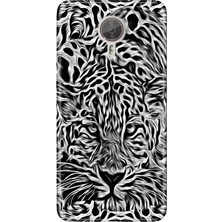 Nurdic General Mobile Gm 5 Plus Uyumlu Kılıf Silikon Desenli Tam Koruma Resimli Vahşi Aslan Sanat